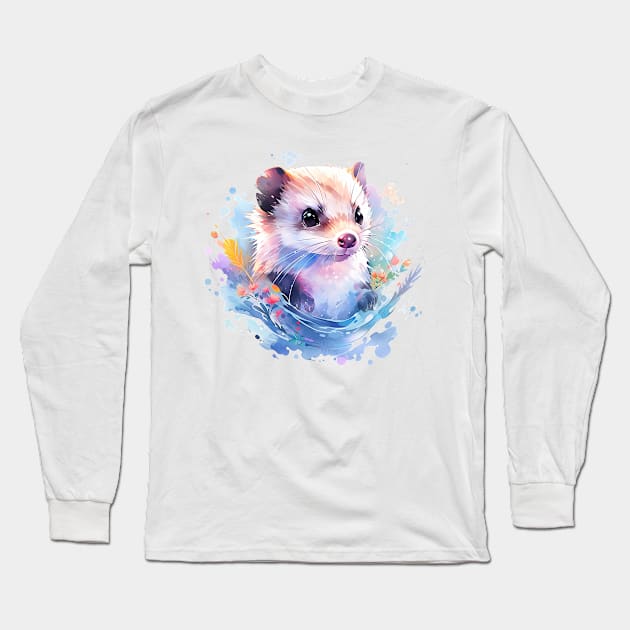 otter Long Sleeve T-Shirt by dorapeterx